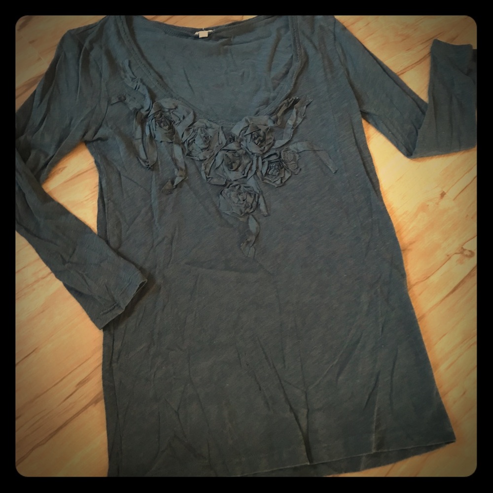 J.Crew Rosette T Blouse XS